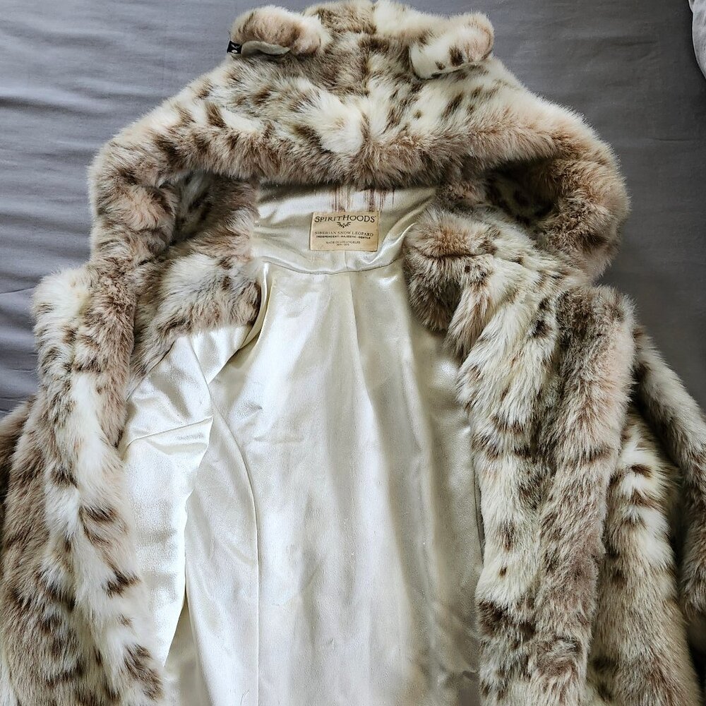 Spirit Hoods Faux Fur Coat Siberian Snow Leopard (DISCONTINUED STYLE 2015)